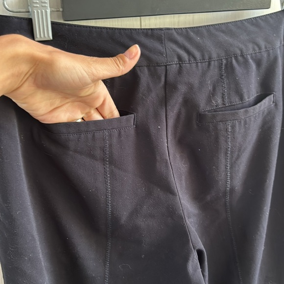 St Johns Wide-Leg Pants trousers stitched detailing on the seems. Navy. Size 8 - Picture 8 of 11